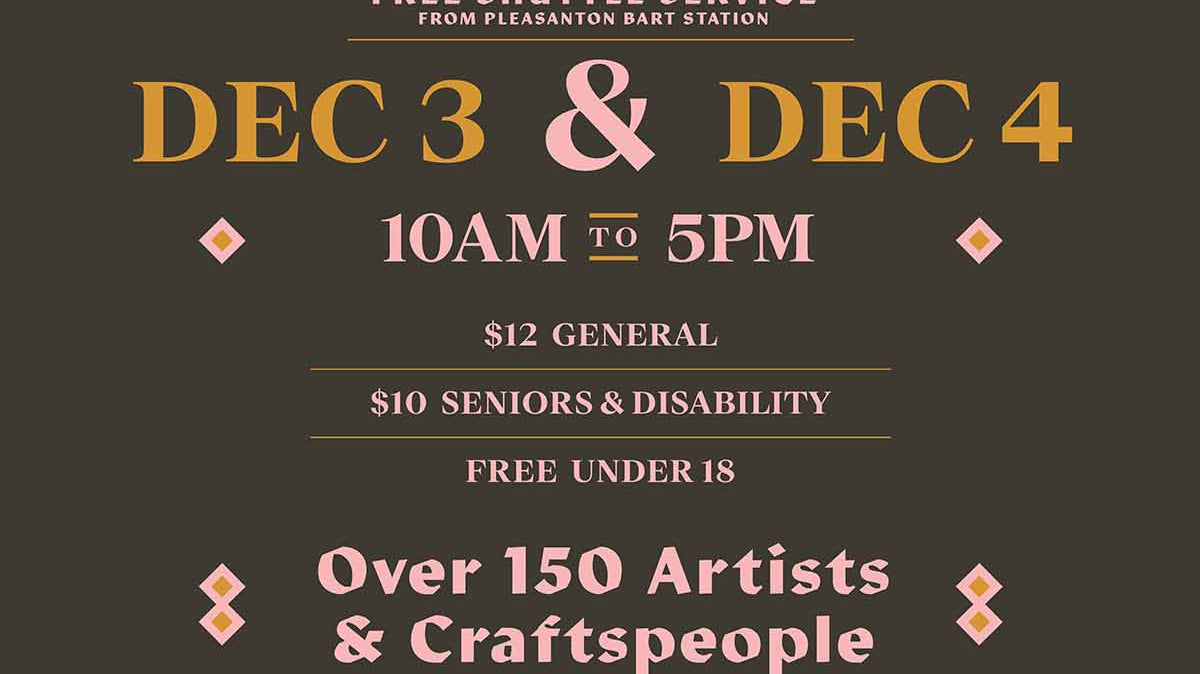 Craneway Craft Fair @ Alameda County Fairgrounds, Pleasanton 12/3-12/4